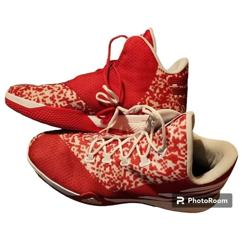 Adidas Bounce Basketball Shoes Size 15 Red